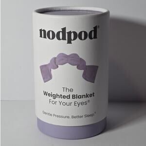 NEW Nodpod Microbead Weighted Blanket Eye Mask Sleep Cotton Wisteria Purple